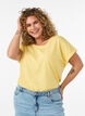 Kurz&auml;rmeliges T-Shirt aus einer Baumwollmischung, Gelb, Model image number 0