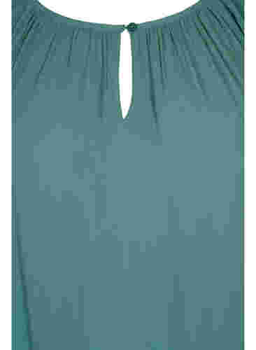 Tunika aus Viskose mit 3/4-Ärmeln, Sagebrush Green, Packshot image number 2