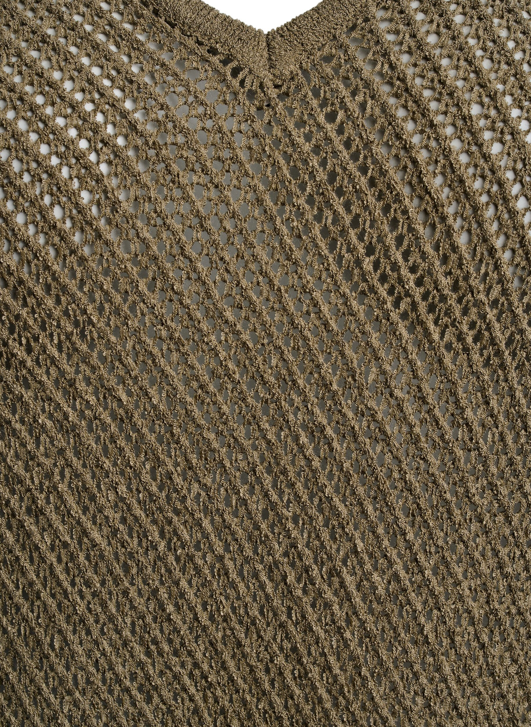 Zizzi FLASH - &Auml;rmelloser Stricktop mit V-Ausschnitt, Gr&uuml;n, Packshot image number 2