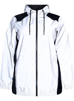 Reflektierende Jacke mit Kapuze, Black w. Reflex, Packshot image number 3