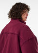Teddyjacke mit Details aus Lochstickerei und hohem Kragen, Rot, Model image number 3