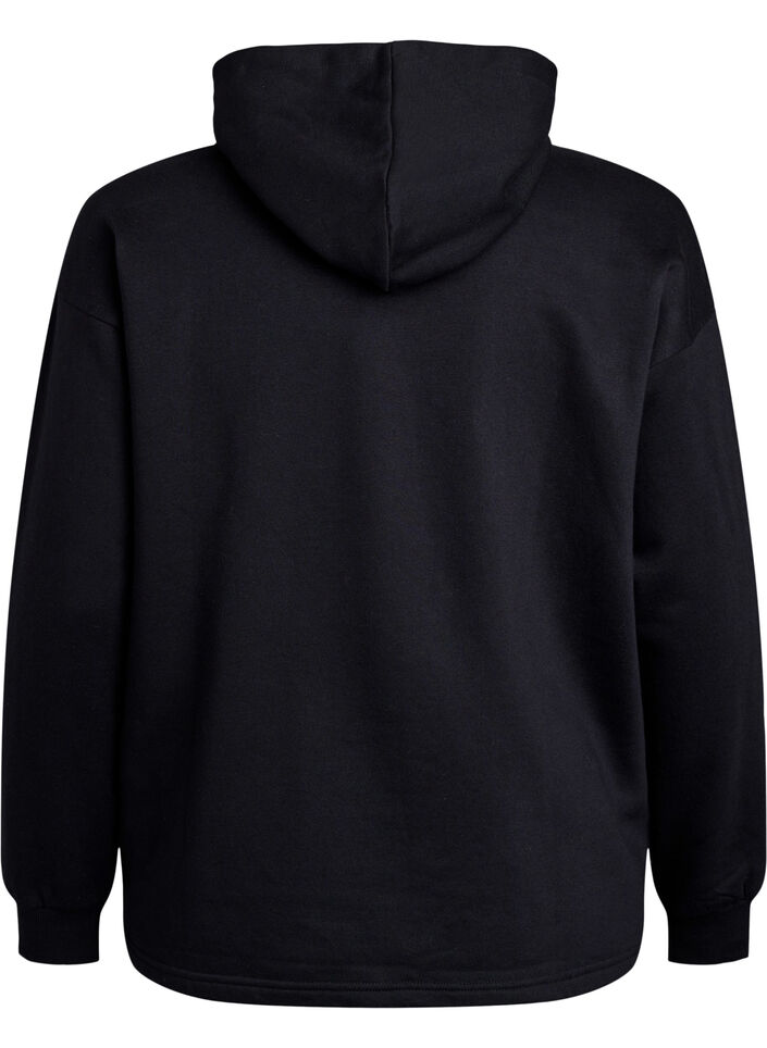Hoodie, Black, Packshot image number 1