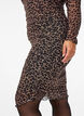 Kurzes Kleid aus Mesh mit Leopardenmuster, Braun, Model image number 3