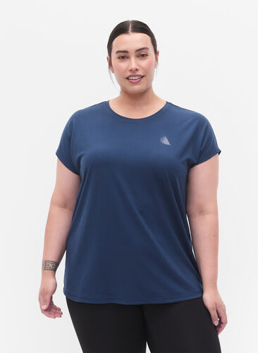 Kurzärmeliges Trainings-T-Shirt, Blue Wing Teal, Model image number 0