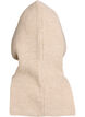 Gestrickte Balaclava mit Kordelzug, Beige, Packshot image number 1