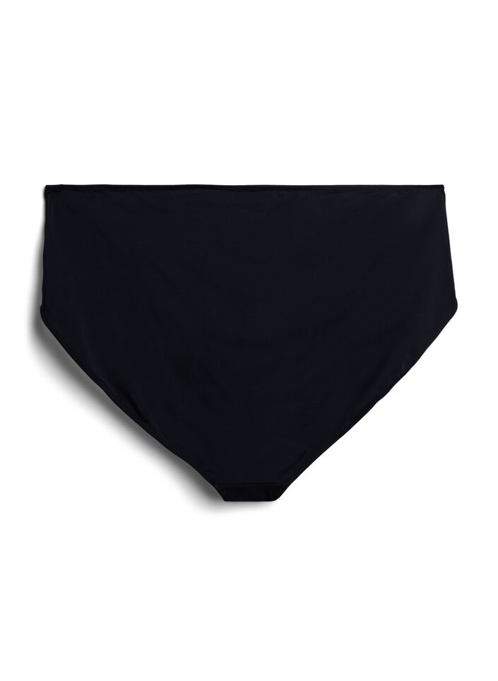 Microfaser-Slip mit Mesh und Stickerei, Schwarz, Packshot image number 1