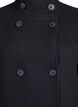 Kurzmantel in A-Linie, Schwarz, Packshot image number 2