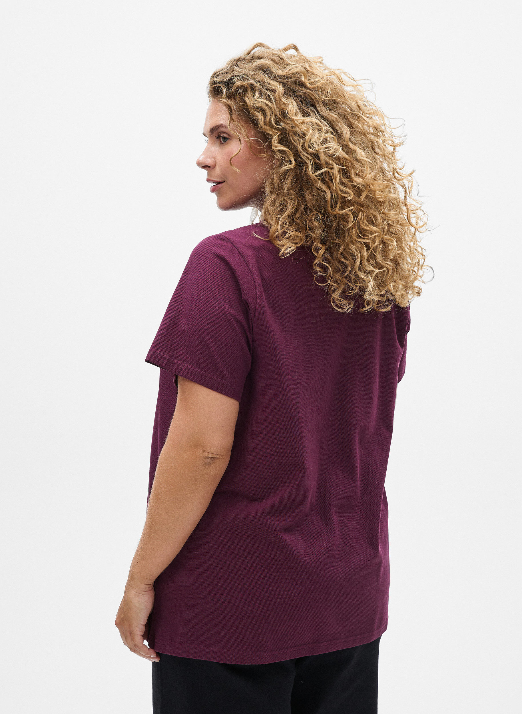 Zizzi FLASH - Poloshirt mit kurzen &Auml;rmeln, Rot, Model image number 2