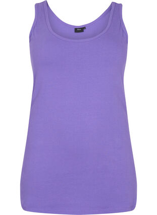 Einfarbiges basic Top aus Baumwolle, Ultra Violet, Packshot image number 0