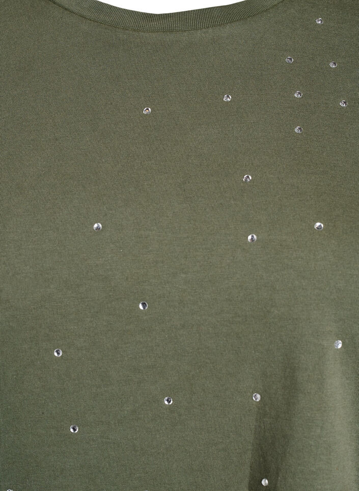 T-Shirt aus Bio-Baumwolle mit coolem Print, Grün, Packshot image number 2