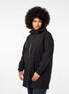 Softshelljacke mit abnehmbarer Kapuze, Black, Model image number 0