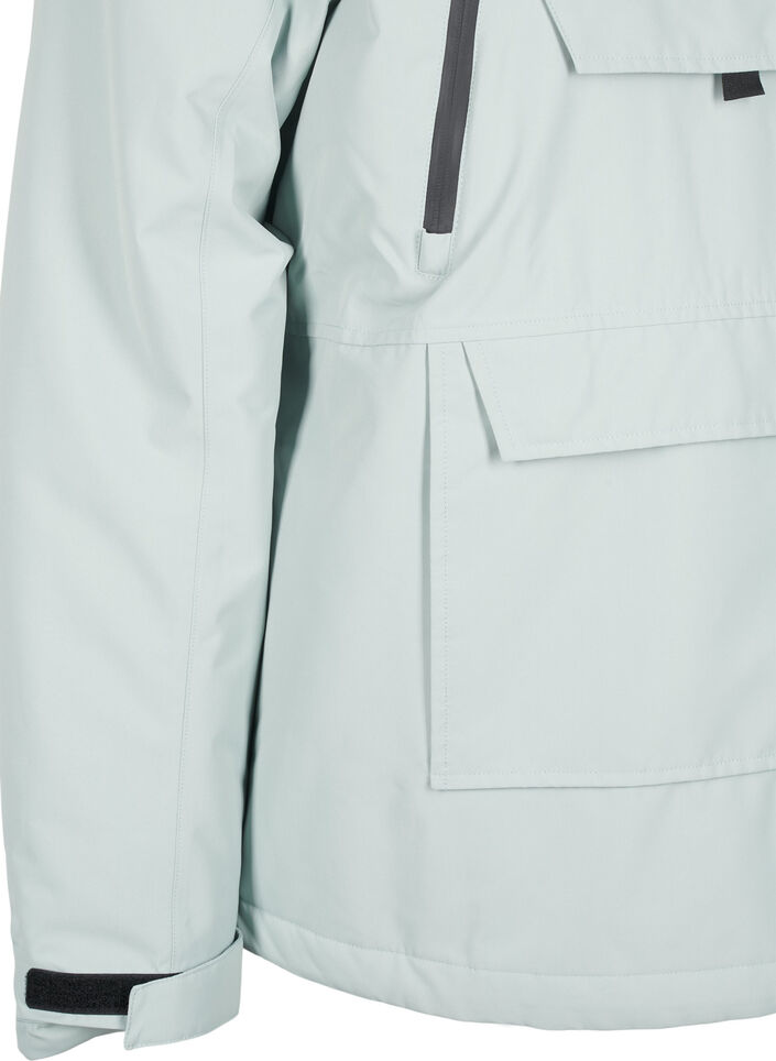 Funktionelle Skijacke mit Kapuze, Grün, Packshot image number 3