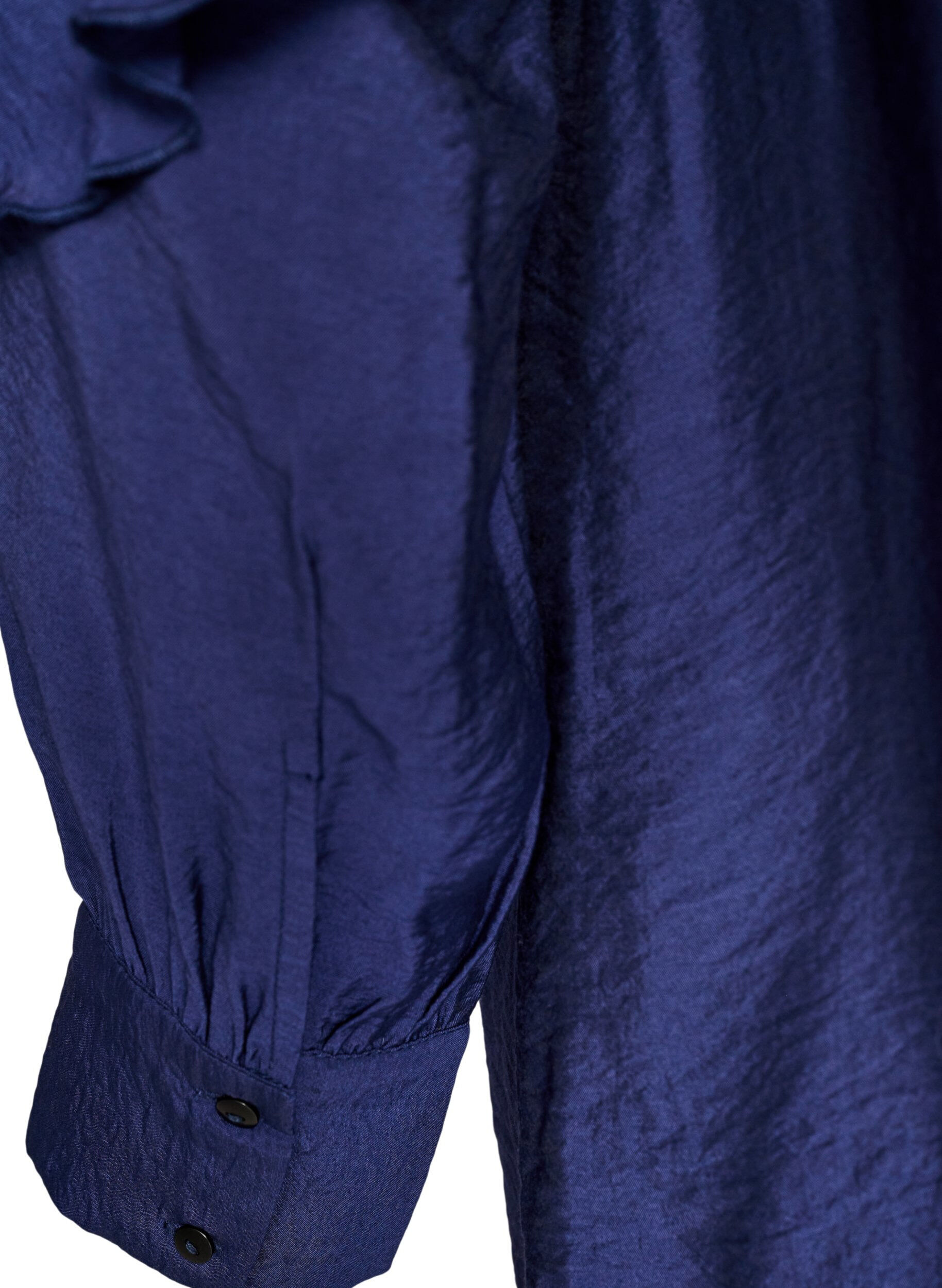ZizziViskosekleid mit R&uuml;schen und Bindeb&auml;ndern, Blau, Packshot image number 3