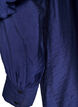 Viskosekleid mit R&uuml;schen und Bindeb&auml;ndern, Blau, Packshot image number 3