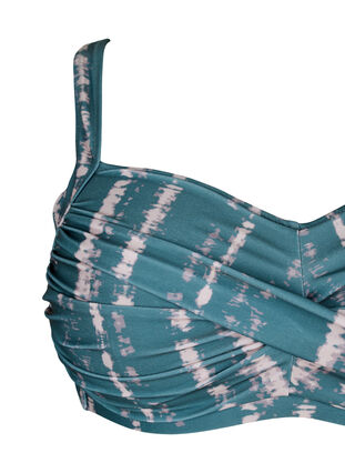 Bedrucktes Bikini-Top, Tie Dye AOP, Packshot image number 2