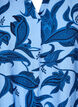 Langärmelige Bluse mit Paisleymuster und V-Ausschnitt, Blue Paisley AOP, Packshot image number 2