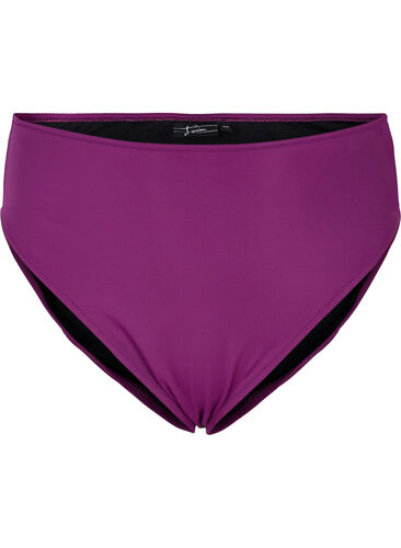 Hochtailliertes Bikiniunterteil, Dark Purple, Packshot image number 0