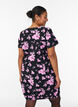 Kurz&auml;rmliges Baumwollkleid mit Print, Schwarz, Model image number 2