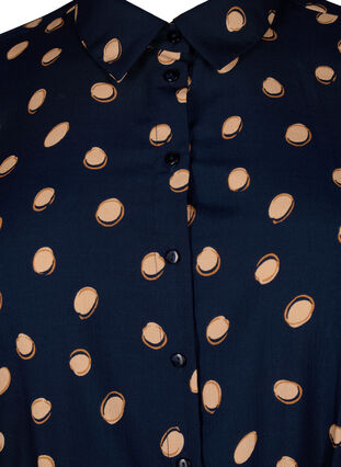 FLASH – Hemdkleid mit Punkten, Blue Double Dot, Packshot image number 2
