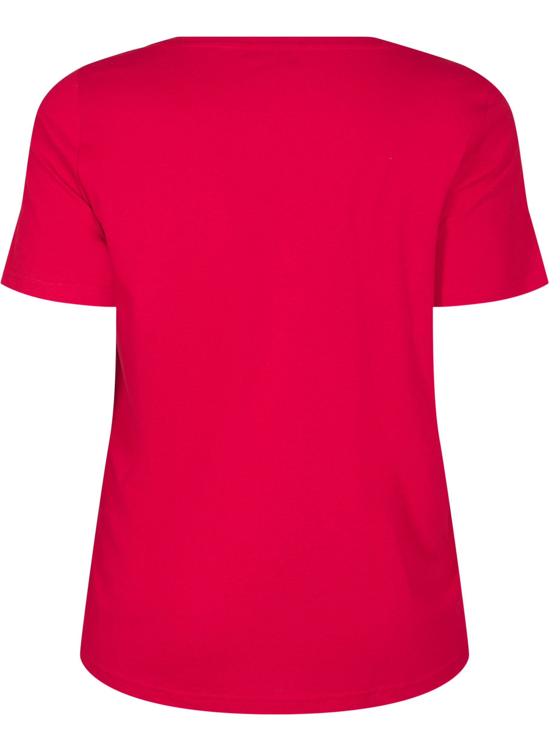 Zizzi FLASH - T-Shirt mit Print, Rot, Packshot image number 1