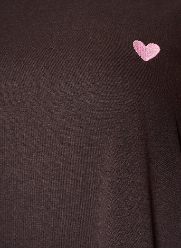 T-Shirt mit Print, Braun, Packshot image number 2
