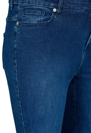 Ellen-Bootcut-Jeans, ungesäumt, Blue denim, Packshot image number 2