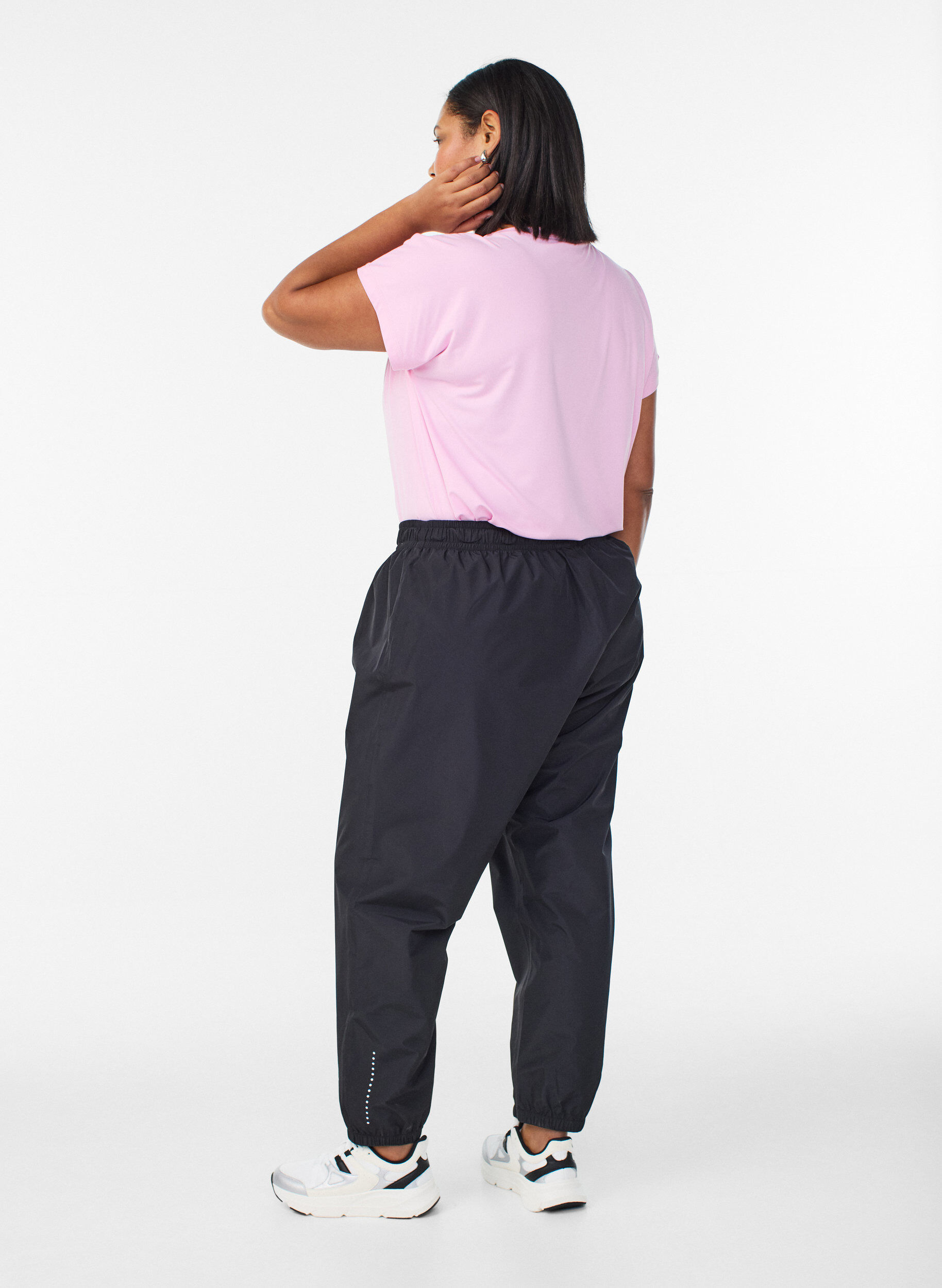 Zizzi Regenhose mit Reflektoren, Schwarz, Model image number 2