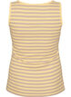 Gestreiftes Tanktop mit Rippenstruktur, Gelb, Packshot image number 1