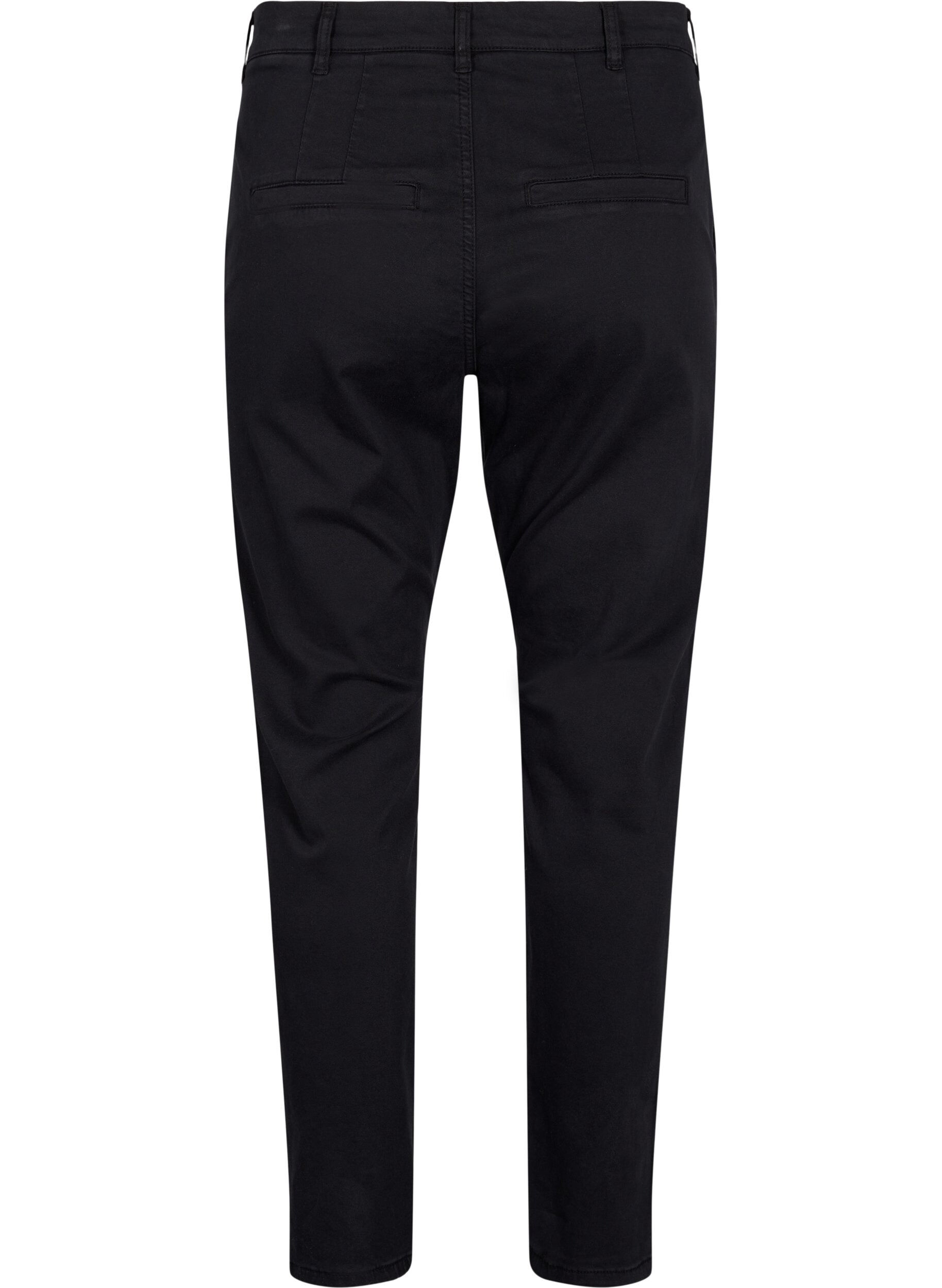 Zizzi Chinos aus Baumwolle, Black, Packshot image number 1