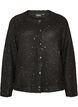 Cardigan mit Pailletten und Kn&ouml;pfen, Schwarz, Packshot image number 0