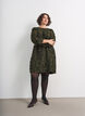 Kleid mit Fransengarn und Struktur, Gr&uuml;n, Model image number 1