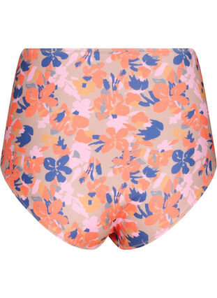 Extra hoch taillierte Bikini-Hose mit Print, Retro Flower, Packshot image number 1