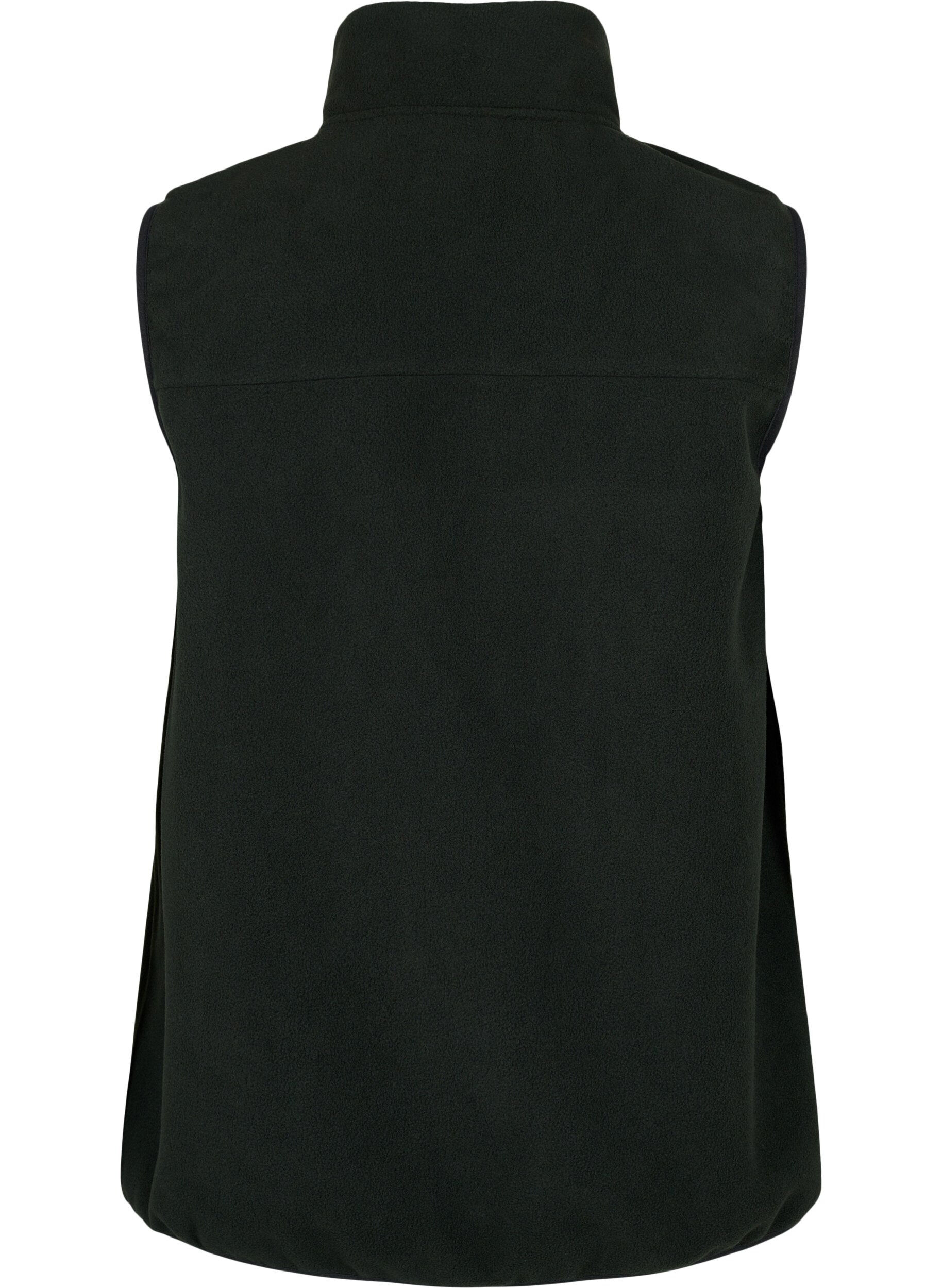 ZizziFleeceweste mit Taschen, Schwarz, Packshot image number 1