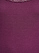 Top mit Spitzensaum, Dunkles Bordeaux, Packshot image number 2