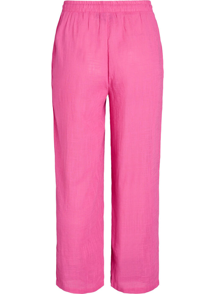 FLASH - Gerade geschnittene Hose mit hoher Taille, Pink, Packshot image number 1