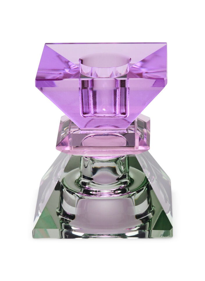 Kristall-Kerzenleuchter, Violet/Olive Comb, Packshot image number 0