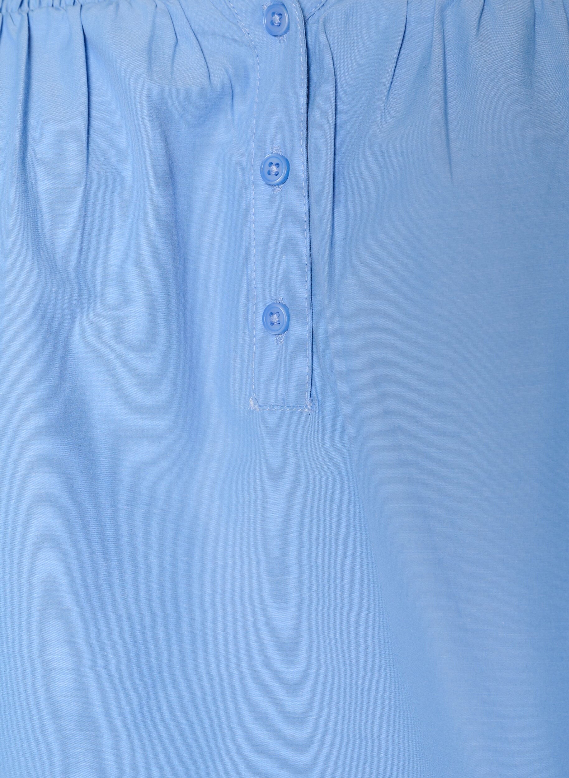 ZizziBluse mit Smock und 3/4-&Auml;rmeln, Blau, Packshot image number 2