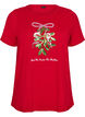 Weihnachts-T-Shirt aus Bio-Baumwolle, Rot, Packshot image number 0