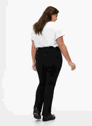 Ellen Bootcut-Jeans mit hoher Taille, Black, Model image number 1