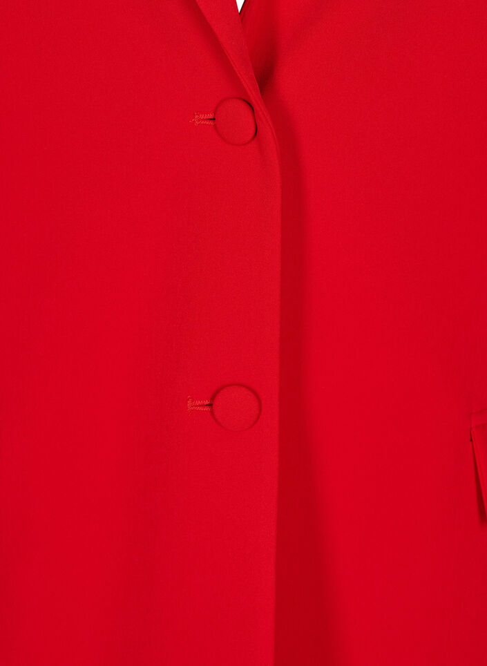 Klassischer Blazer mit Knopfverschluss, Rot, Packshot image number 2