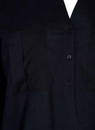 Tunika aus Baumwolle mit 3/4-Ärmeln, Black, Packshot image number 2