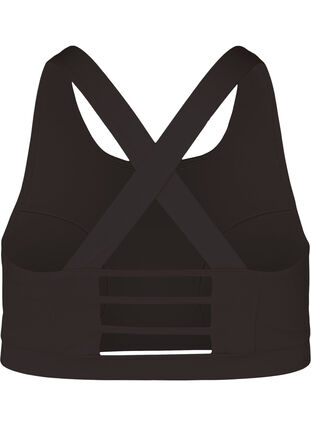 Sporttop mit Rückendetails, Black, Packshot image number 1
