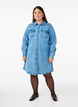 Jeanskleid mit Herzmuster, Blau, Model image number 1