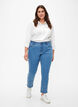 Schmal geschnittene Emily Jeans mit Perlen, Light Blue, Model image number 0