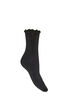 Socken aus Baumwolle mit gewelltem Saum, Schwarz, Packshot image number 1