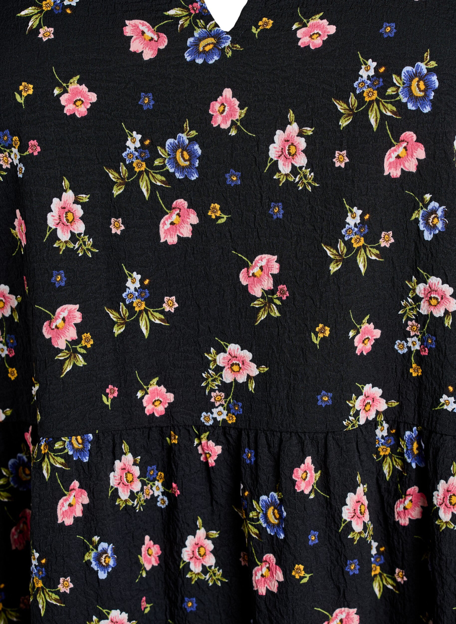 Zizzi FLASH - Kurzes A-Linien-Kleid, Schwarz, Packshot image number 2