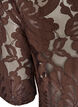 Bluse aus Spitze mit kurzen &Auml;rmeln, Braun, Packshot image number 3