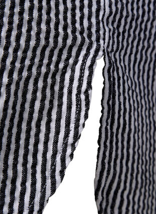 Kurzärmeliges Baumwollhemd mit Streifen, Black Stripe, Packshot image number 3