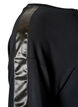 Nacht-T-Shirt aus Modal mit Kontrastband, Schwarz, Packshot image number 3