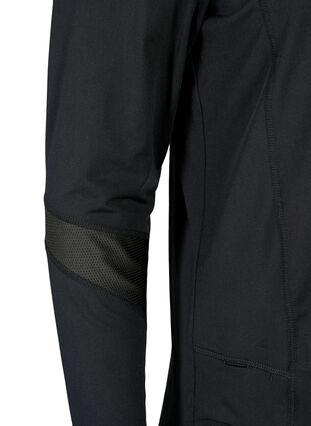 Baselayer-Bluse mit Taschen und Mesh, Black, Packshot image number 3